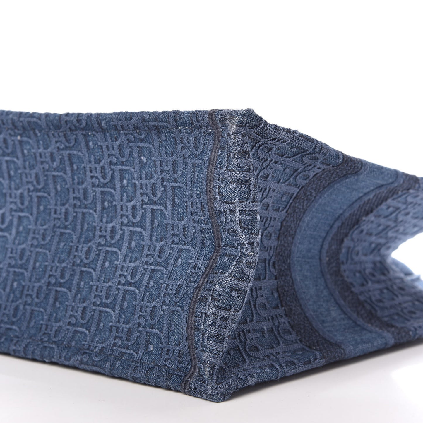 Oblique Denim Medium Book Tote Blue