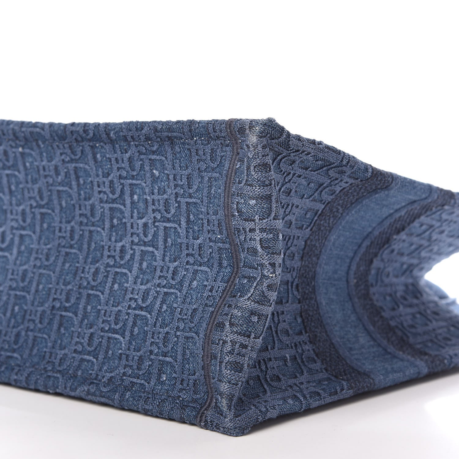 Christian Dior Oblique Denim Medium Book Tote Blue 7 of 10