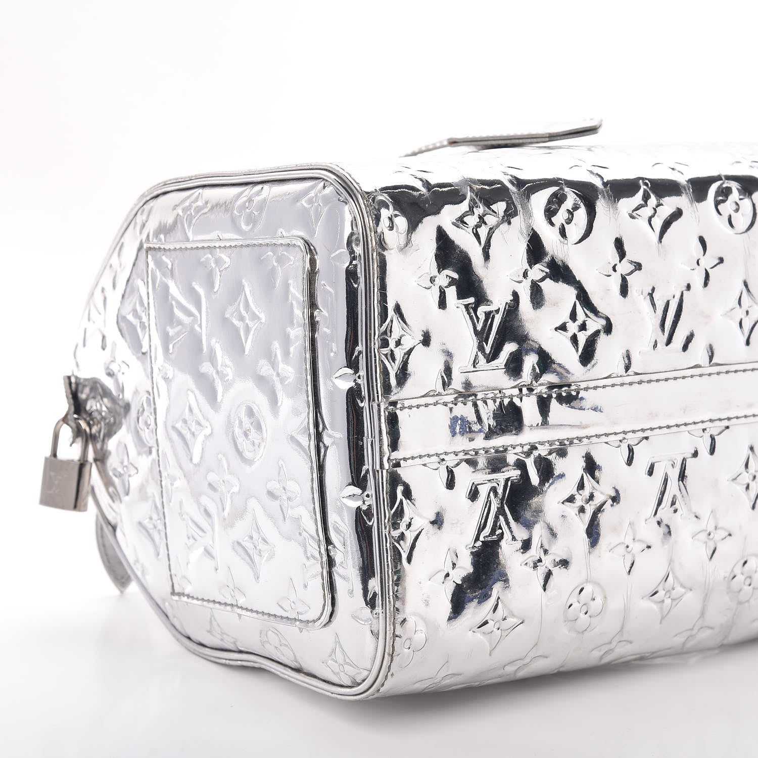 Louis Vuitton Monogram Miroir Speedy 35 Silver 9 of 20