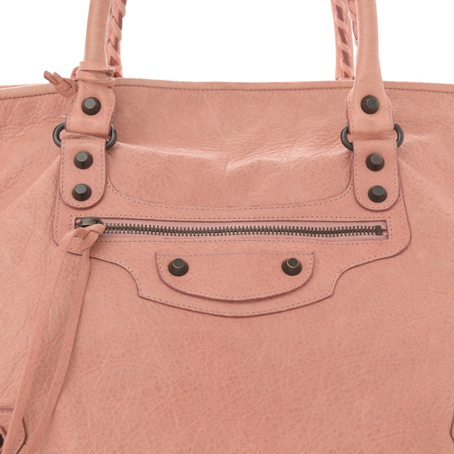Balenciaga Agneau Classic Hardware S Sunday Tote Vieux Rose 9 of 17