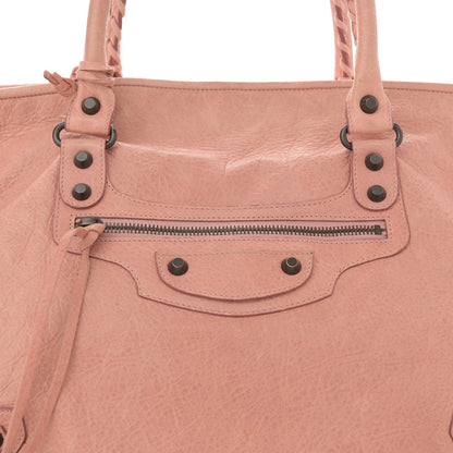 Balenciaga Agneau Classic Hardware S Sunday Tote Vieux Rose 9 of 17