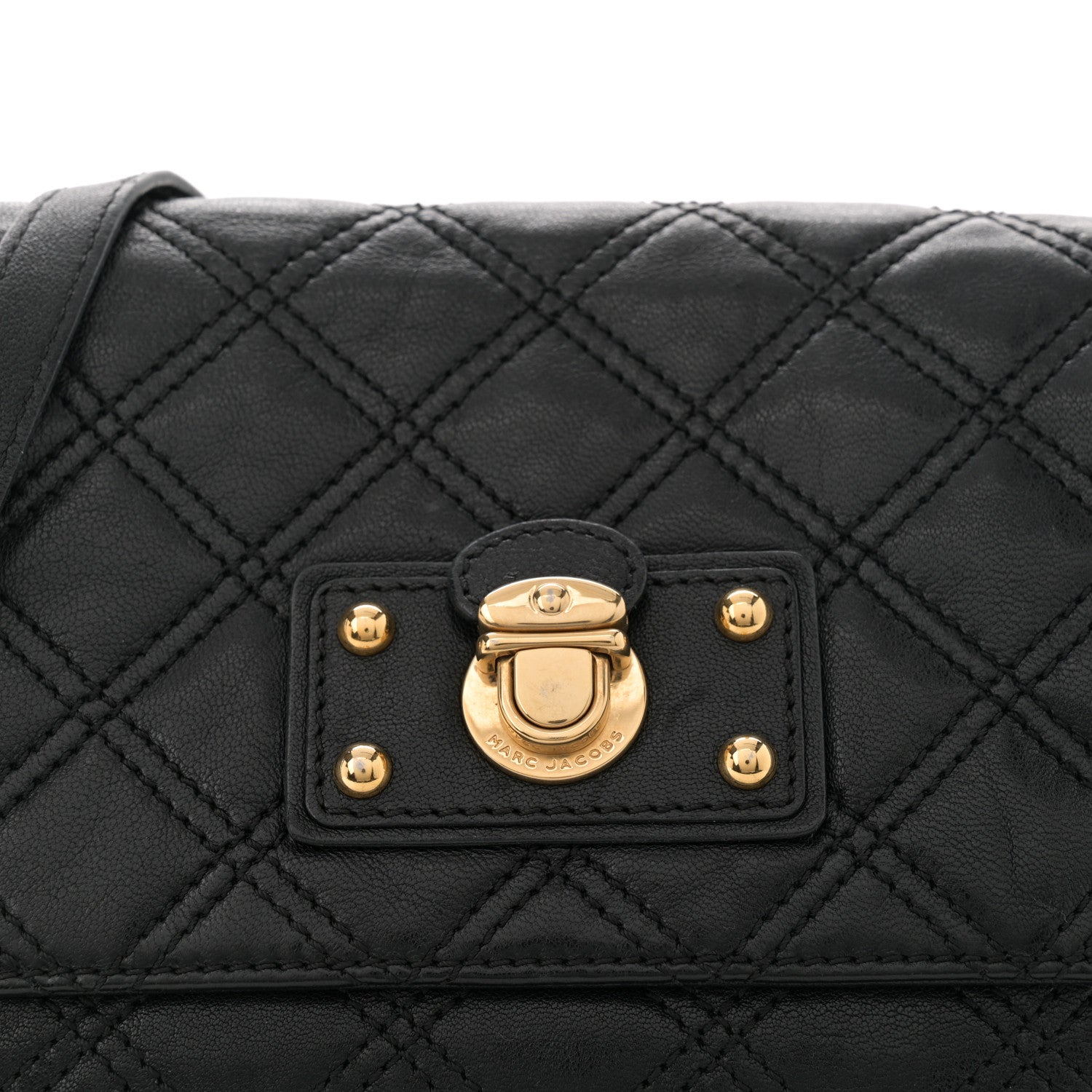 Marc Jacobs Lambskin Quilted The Large Single Flap Black 8 of 14