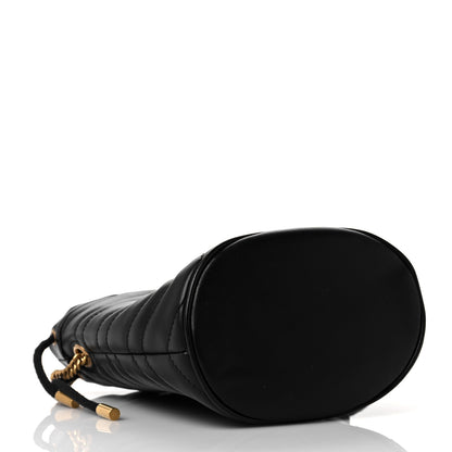 Gucci Calfskin Matelasse Mini GG Marmont 2.0 Bucket Bag Black 4 of 8