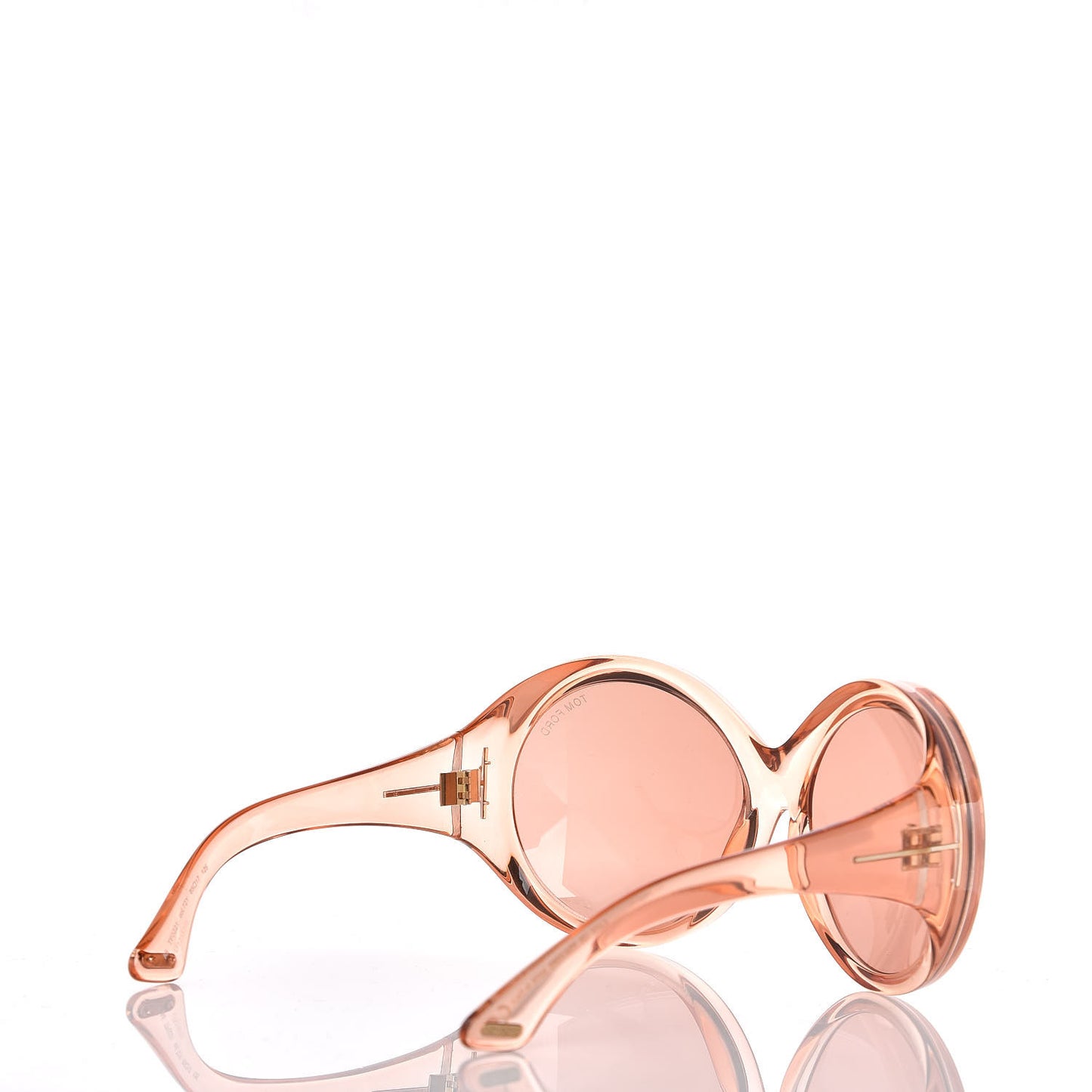 Ali Oversized Round Sunglasses TF0221 Peach Pink