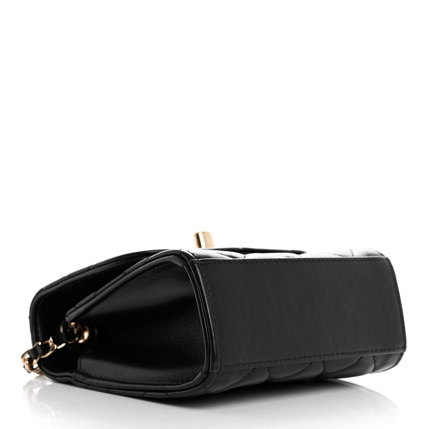 Chanel Lambskin Quilted Mini Trendy CC Chain Wallet Black 4 of 11