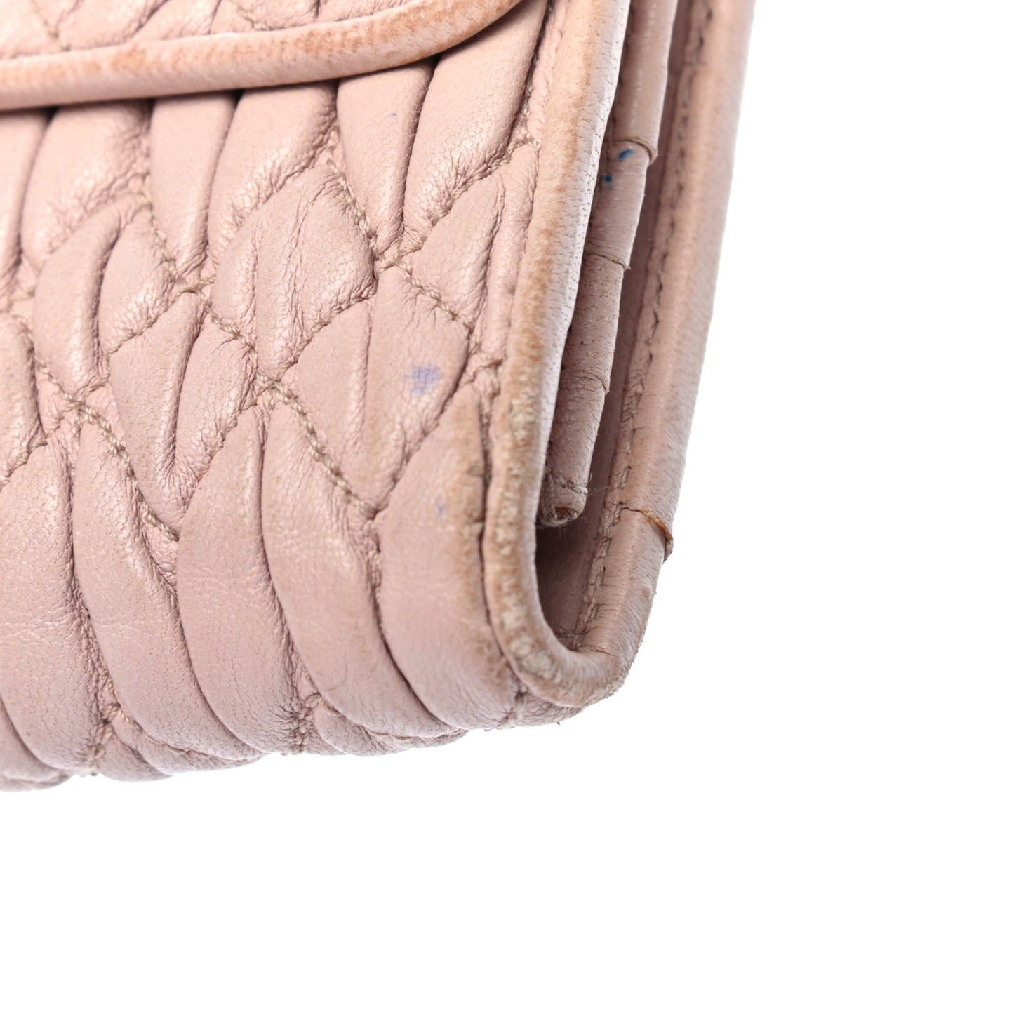Nappa Matelasse Flap Wallet Cammeo
