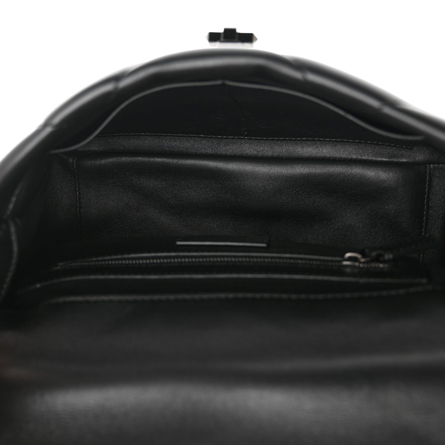 Nappa Monochrome Large Roman Stud Shoulder Bag Black