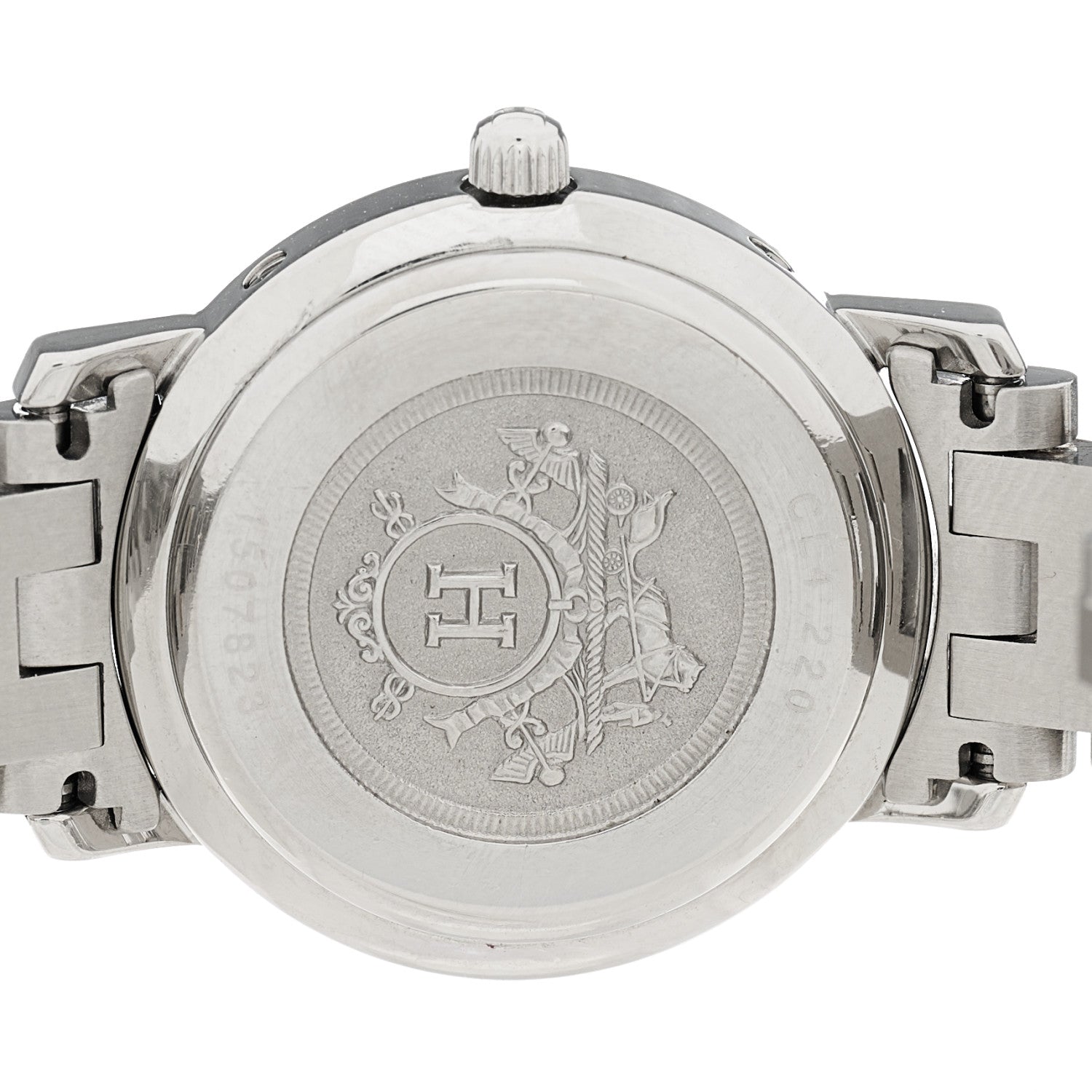 Hermes Stainless Steel 24mm Clipper Quartz Watch Gold 4 of 4