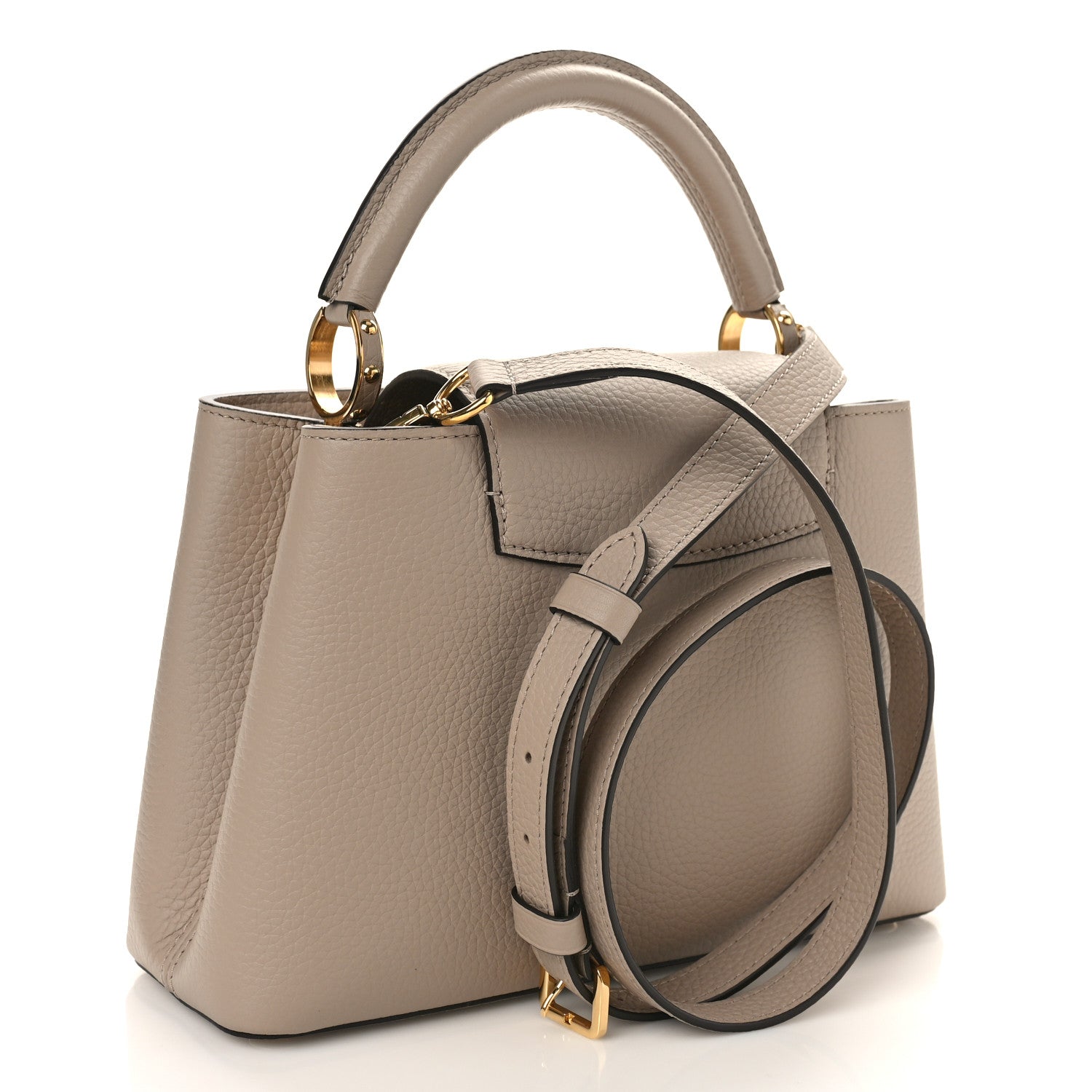 Louis Vuitton Taurillon Capucines BB Galet 2 of 8