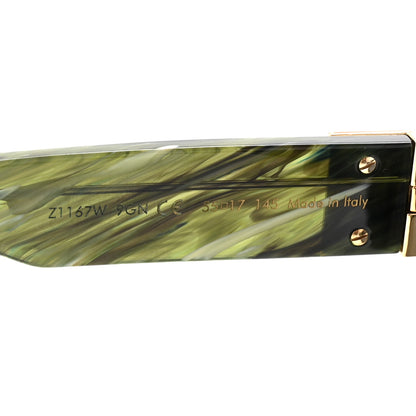 Louis Vuitton Acetate 1.1 Millionaires Z1167E Sunglasses Green Marble 6 of 8