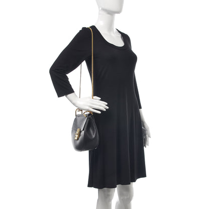 Chloe Grained Lambskin Drew Shoulder Bag Black 2 of 8