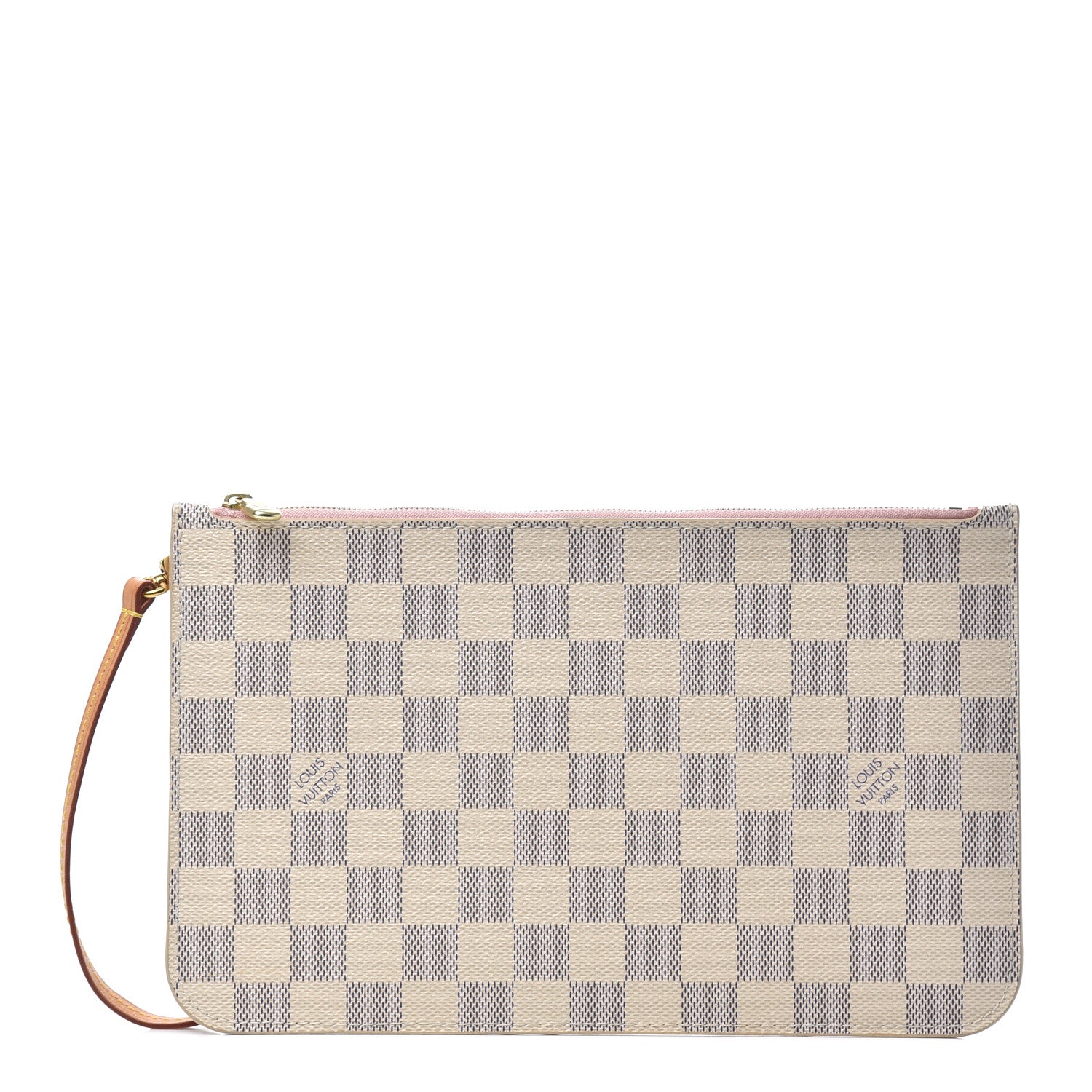 Louis Vuitton Damier Azur Neverfull MM GM Pochette Rose Ballerine 1 of 7