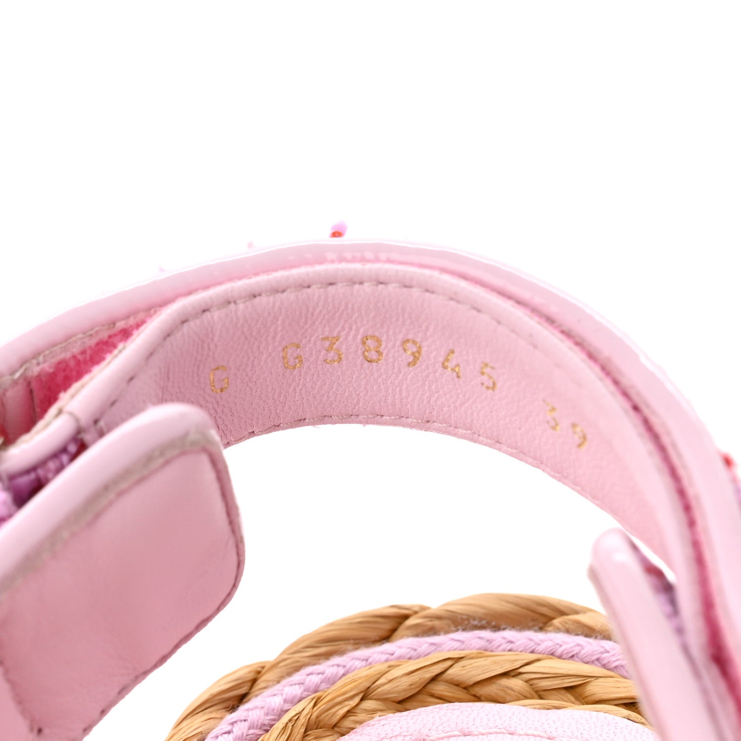 Chanel Tweed Lambskin Velcro Dad Sandals 39 Pink Multicolor 7 of 8