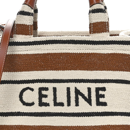 Celine Jacquard Striped Small Cabas Thais Multicolor 7 of 9