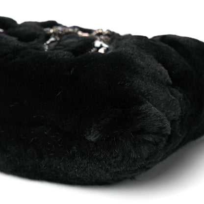 Miu Miu Rabbit Fur Embellished Crossbody Black 6 of 13