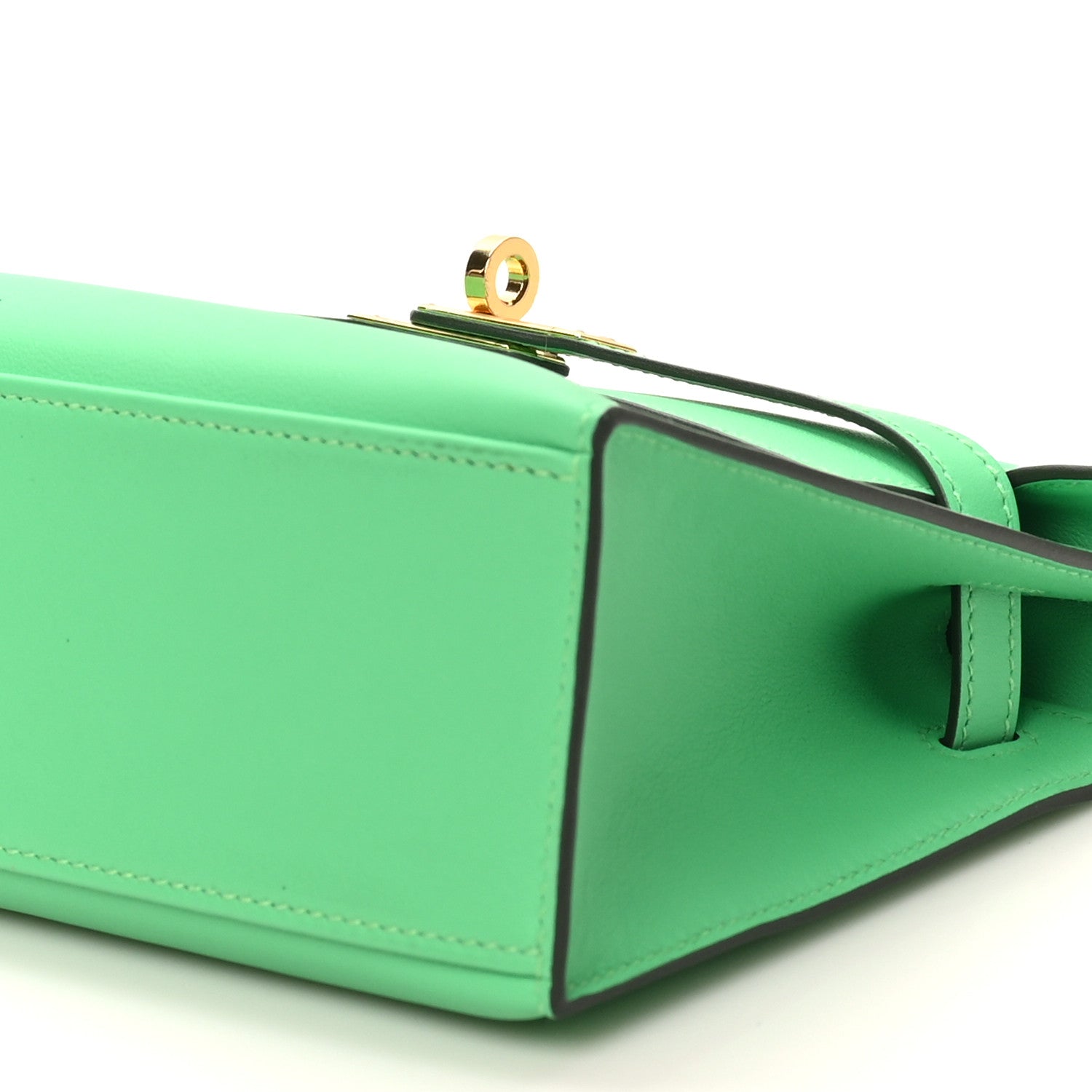 Hermes Swift Kelly Pochette Clutch Vert Comics 11 of 12