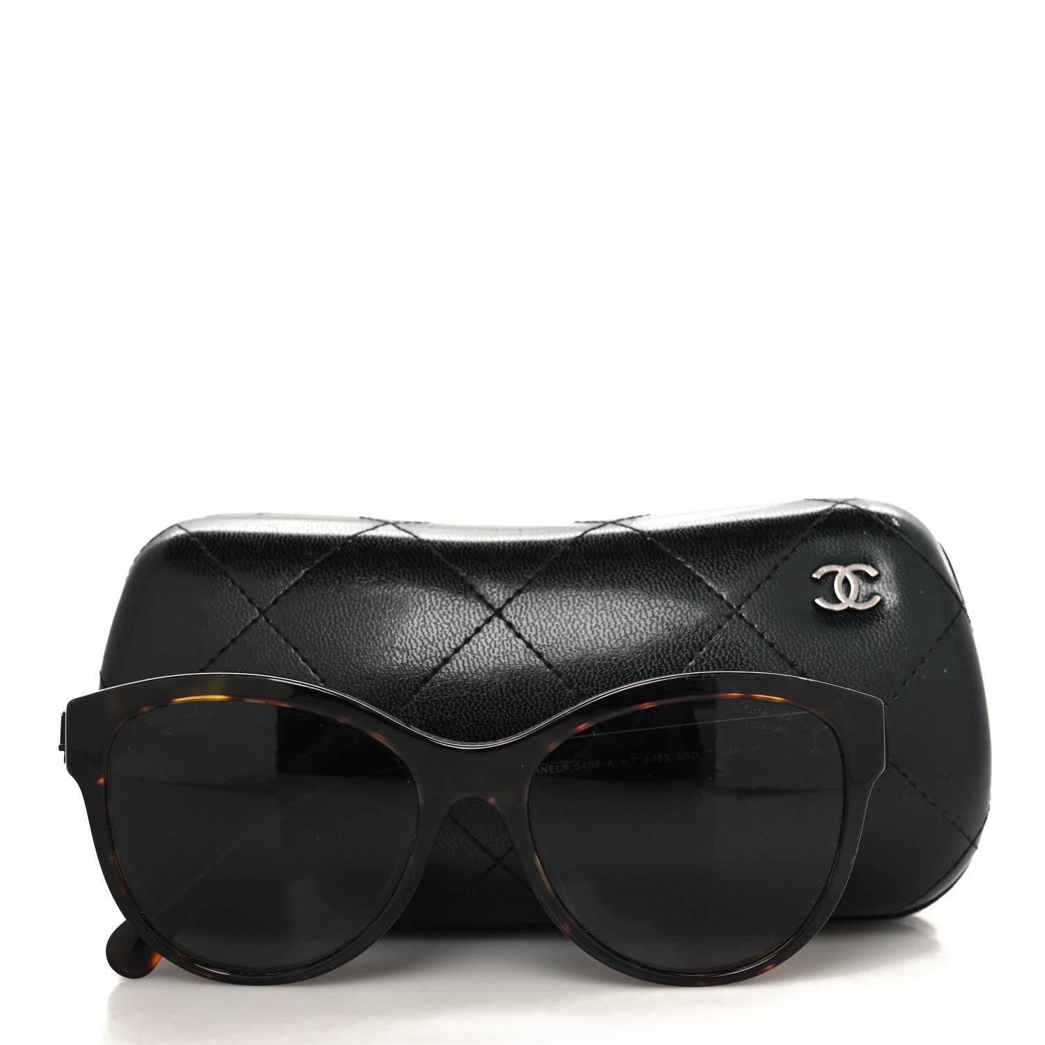 Chanel Acetate Pantos Logo Sunglasses 5458 Tortoise Brown 7 of 7