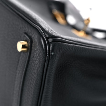 Hermes Togo Birkin 25 Black 12 of 21