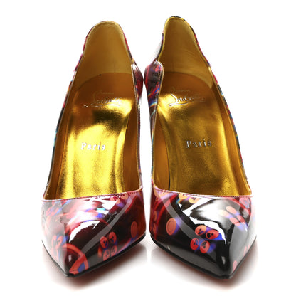 Christian Louboutin Patent Discolaser Hot Chick 100 Pumps 37 Multicolor Lin Yellow 3 of 9