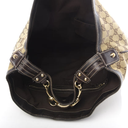 Gucci Monogram Large Wave Hobo Dark Brown 5 of 15