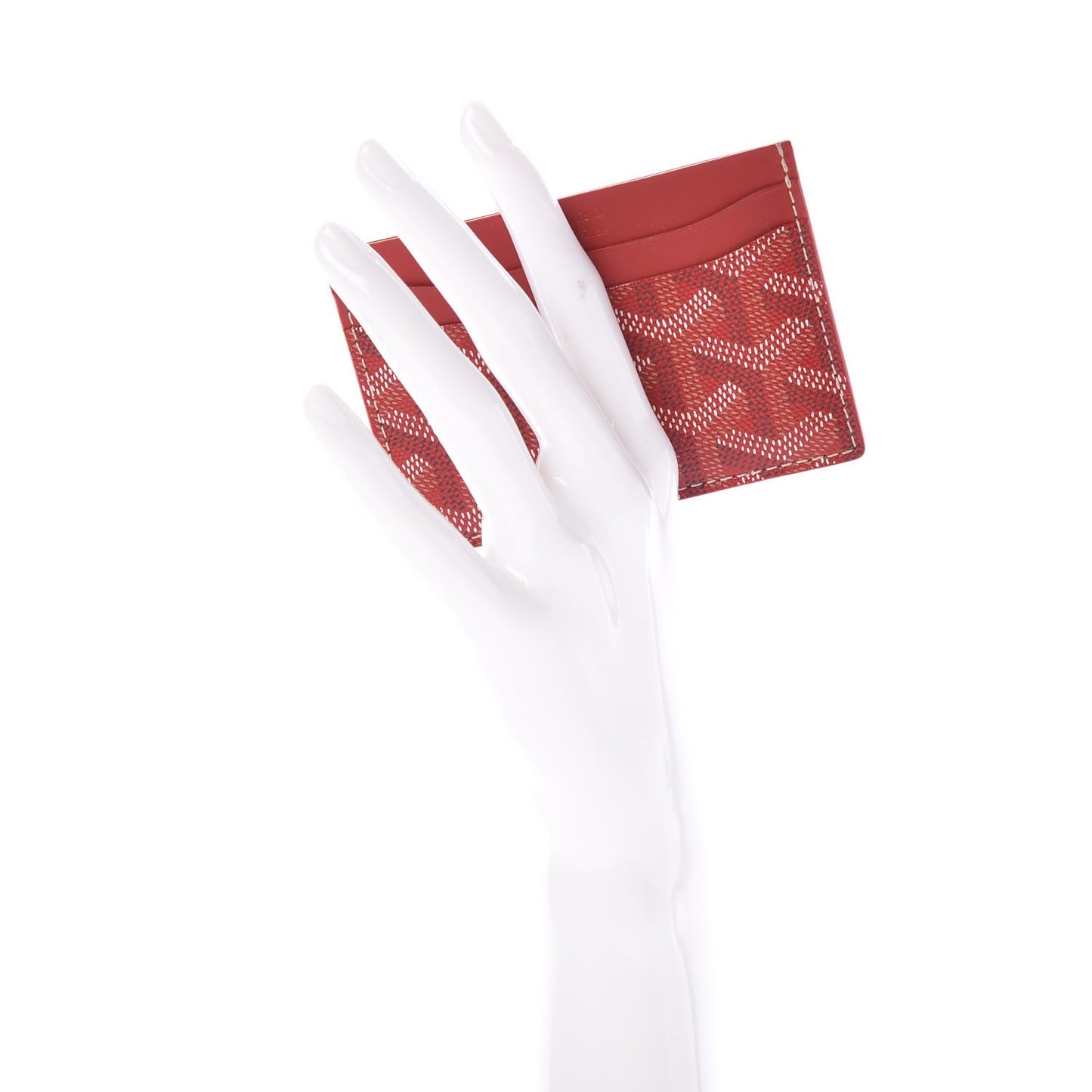 Goyardine Saint Sulpice Card Holder Red