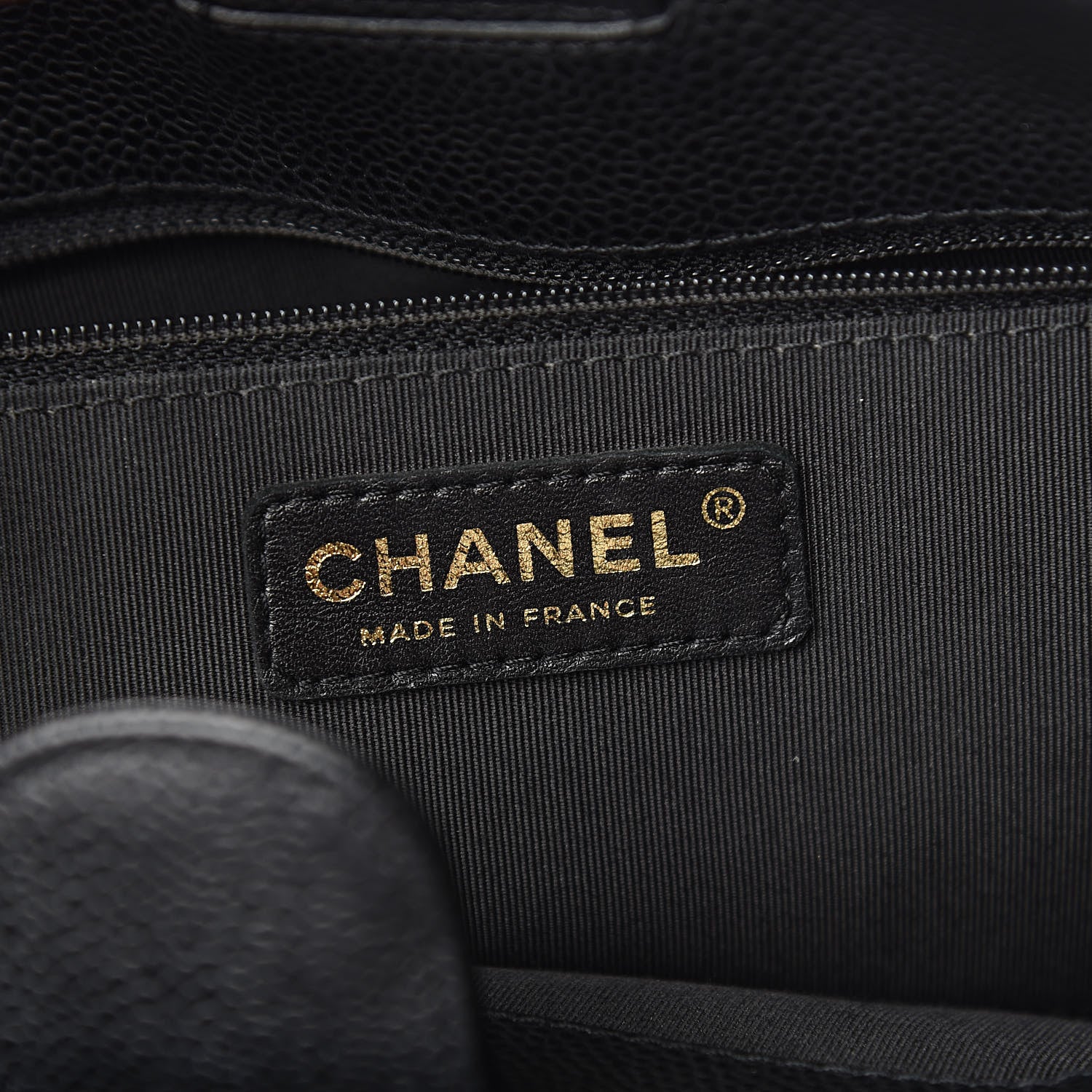 Chanel Caviar Quilted Petit Shopping Tote PST Black 6 of 11