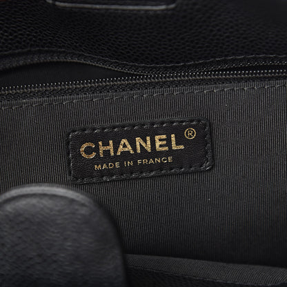 Chanel Caviar Quilted Petit Shopping Tote PST Black 6 of 11