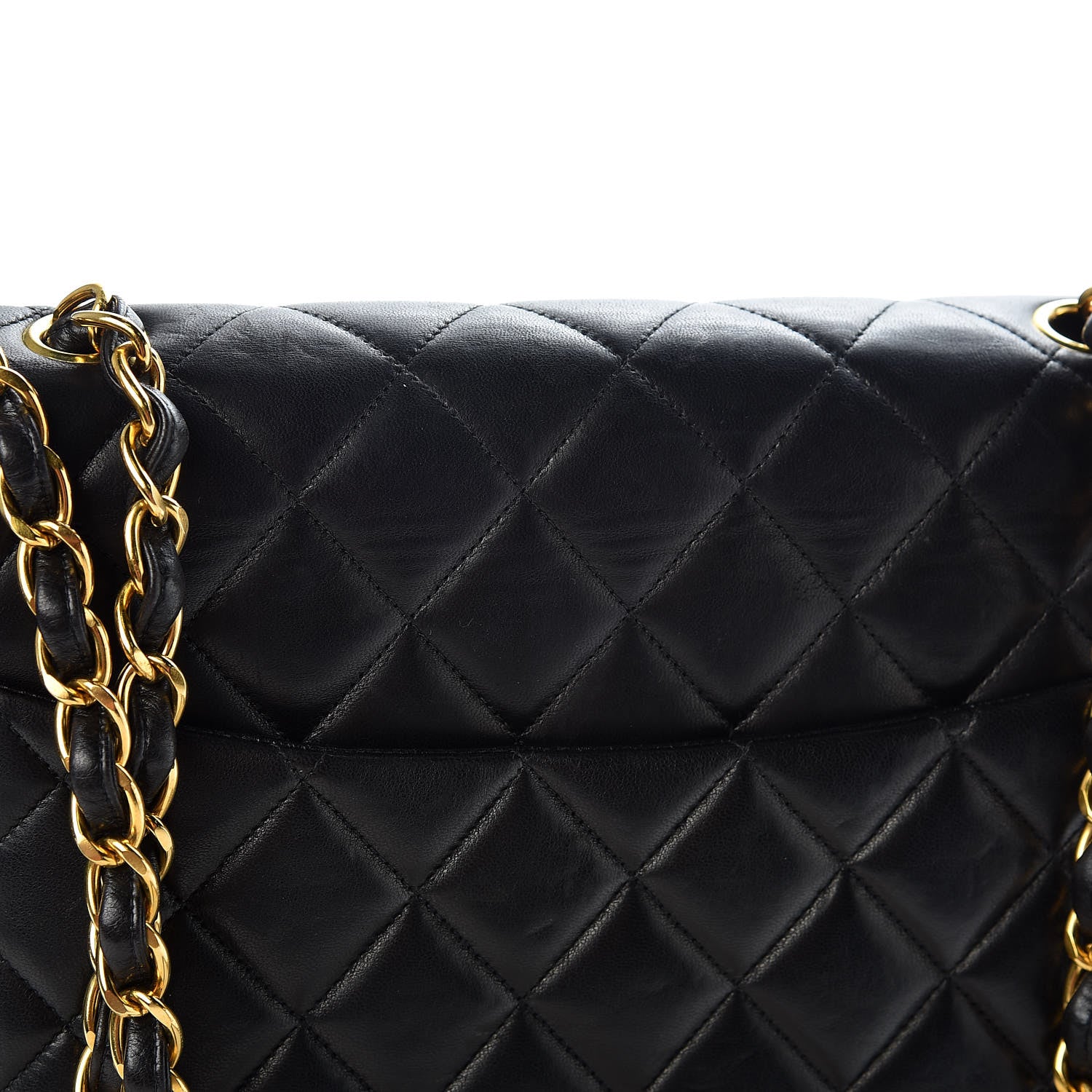 Chanel Lambskin Quilted Jumbo Single Flap Black 13 of 18