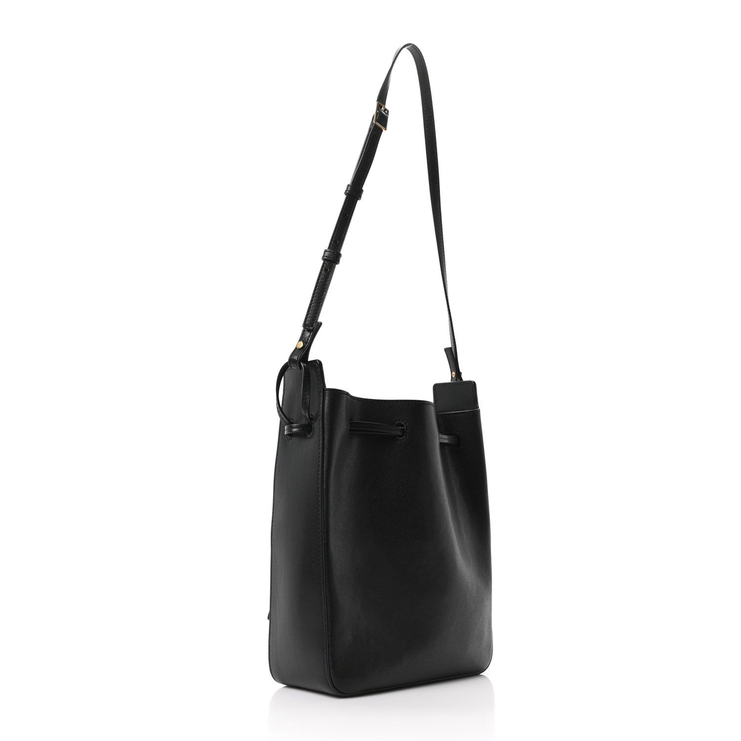 Saint Laurent Calfskin Small Bucket Bag Black 3 of 10