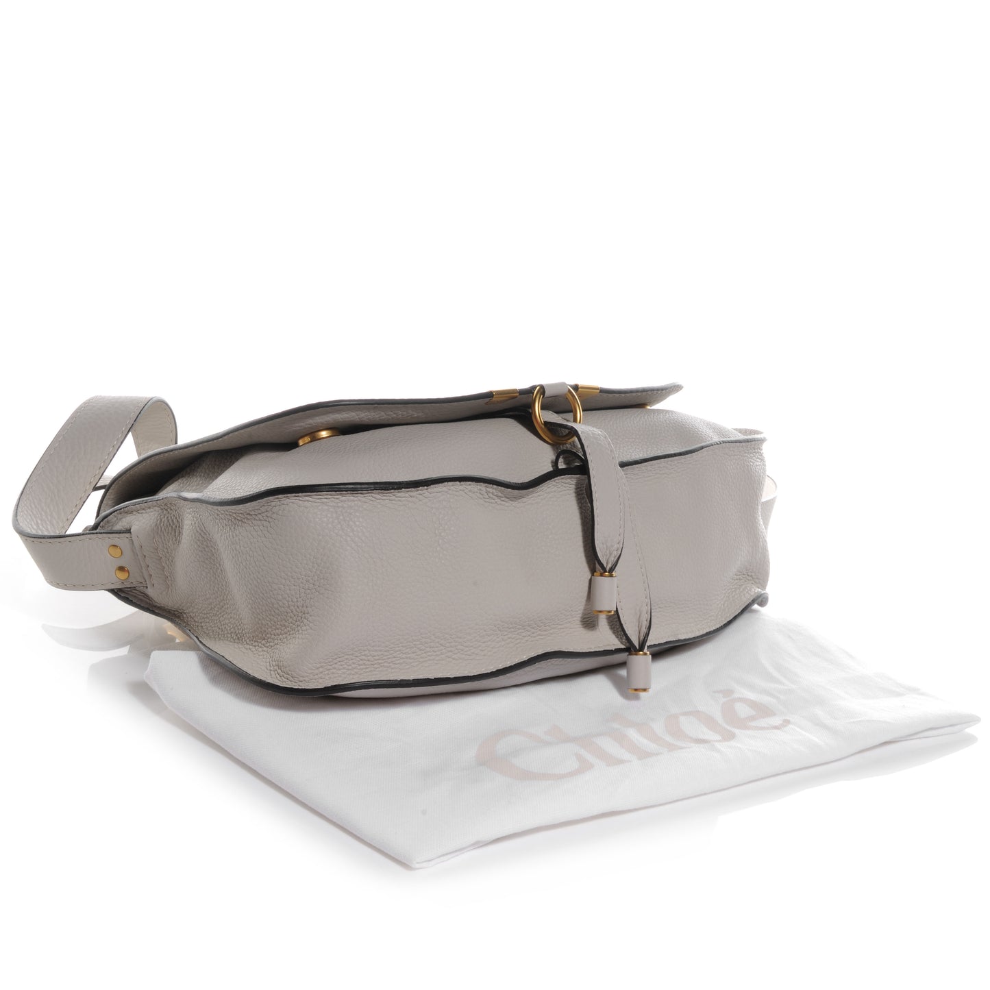 Calfskin Marcie Top Handle Bag Dove