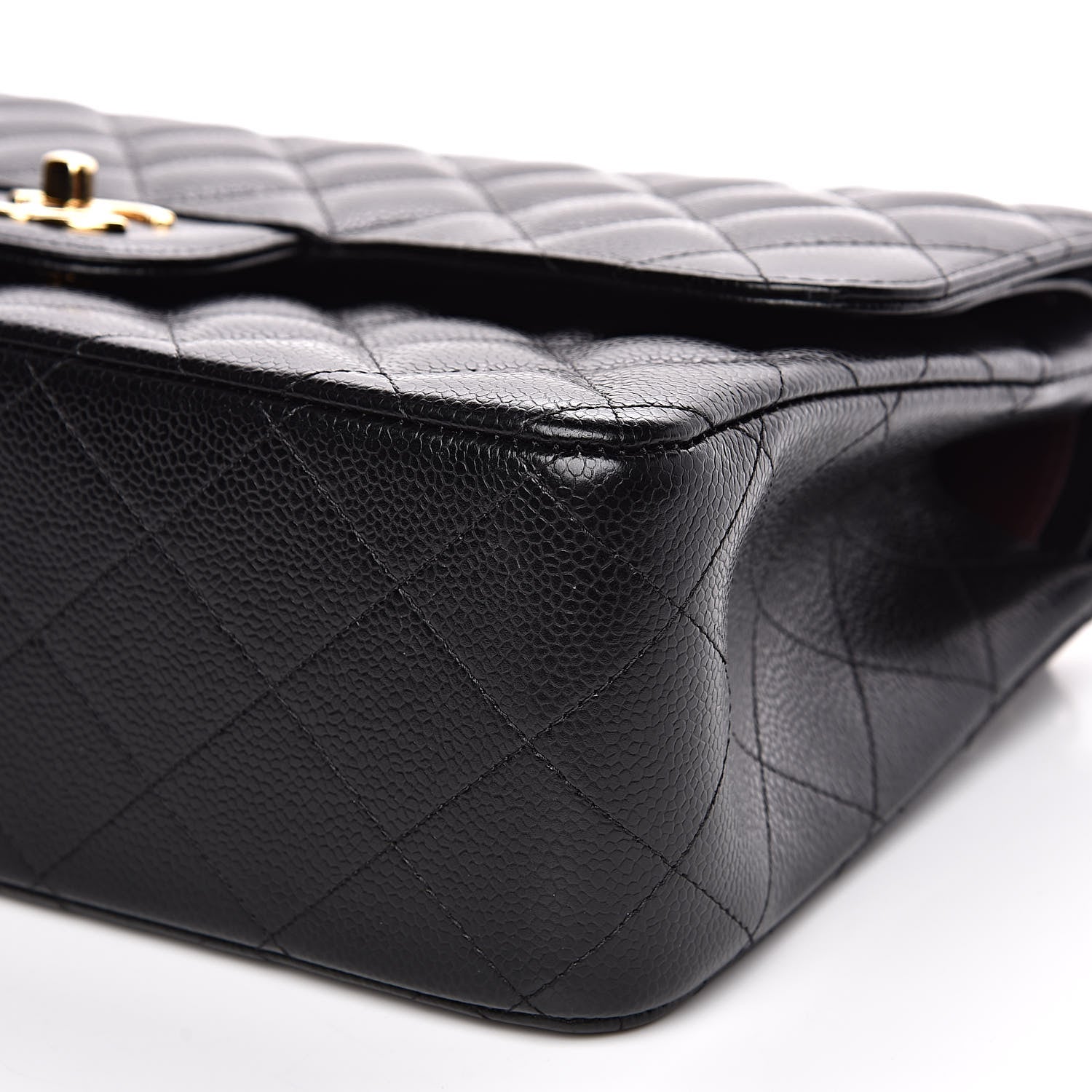 Chanel Caviar Quilted Jumbo Double Flap Black 9 of 11