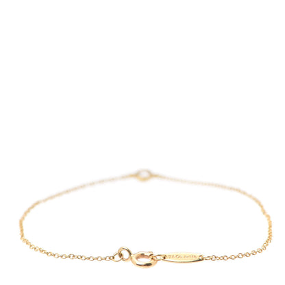 Tiffany 18K Yellow Gold Diamond .08ct Elsa Peretti Diamonds by the Yard Bracelet 3 of 6