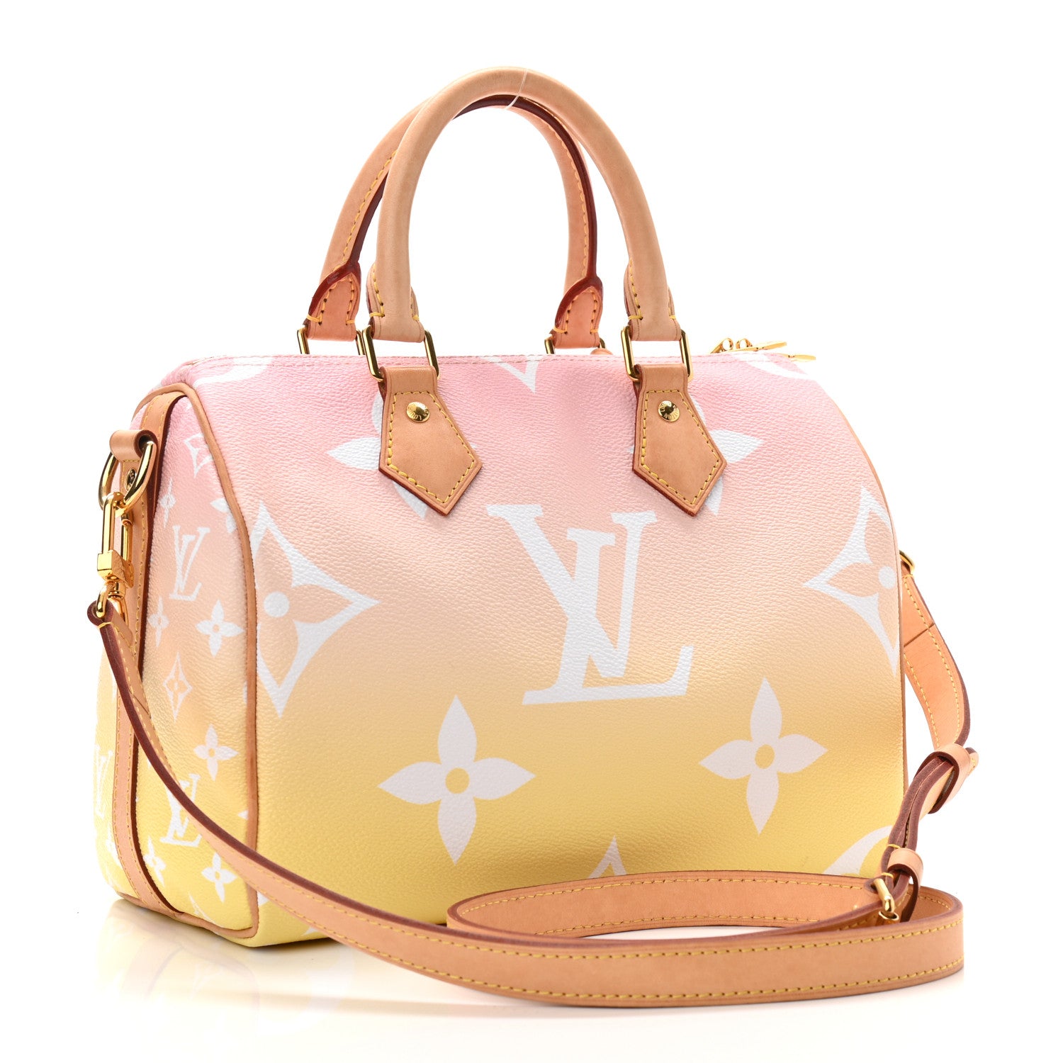 Louis Vuitton Monogram Giant By The Pool Speedy Bandouliere 25 Light Pink 3 of 12