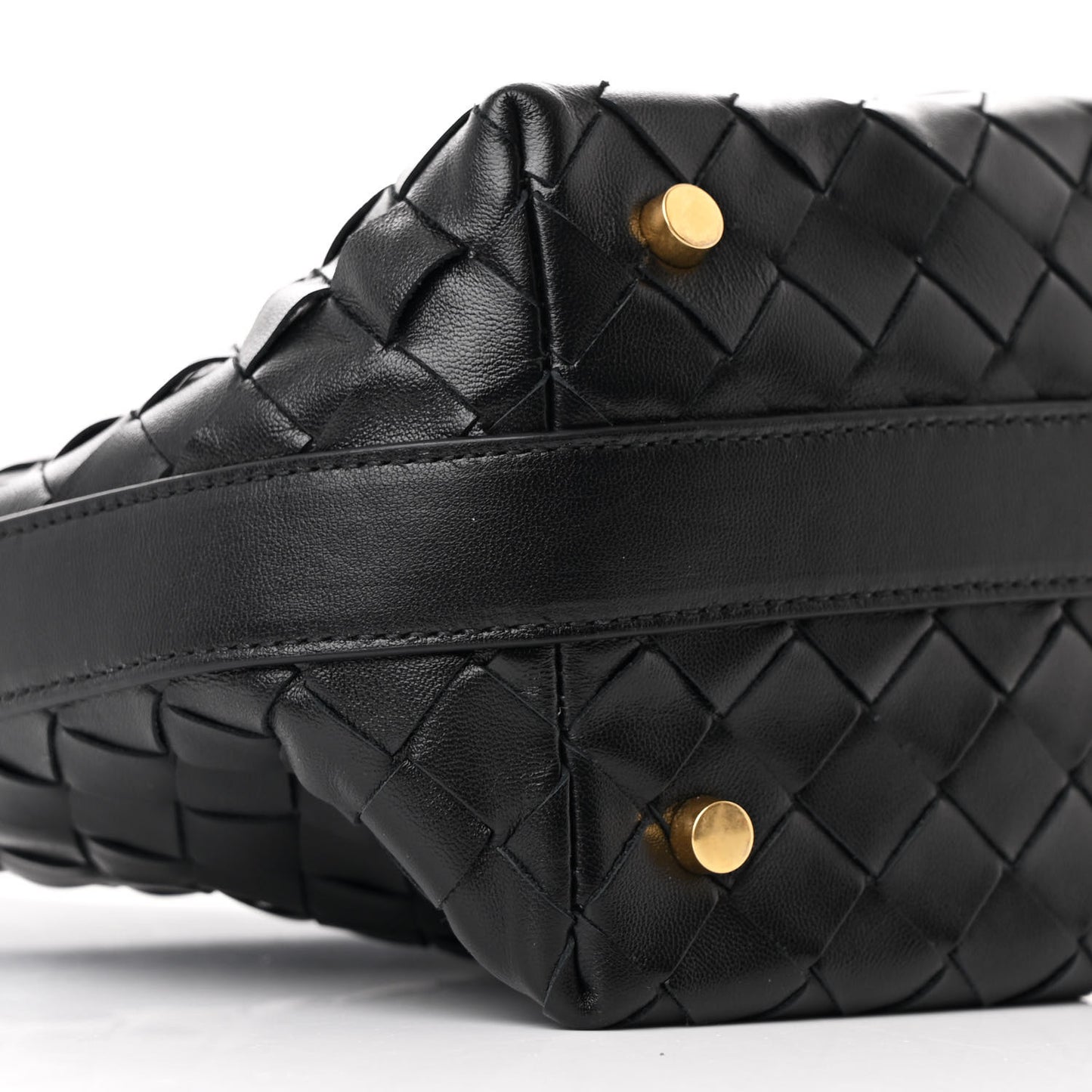 Calfskin Nappa Intrecciato Candy Wallace Black