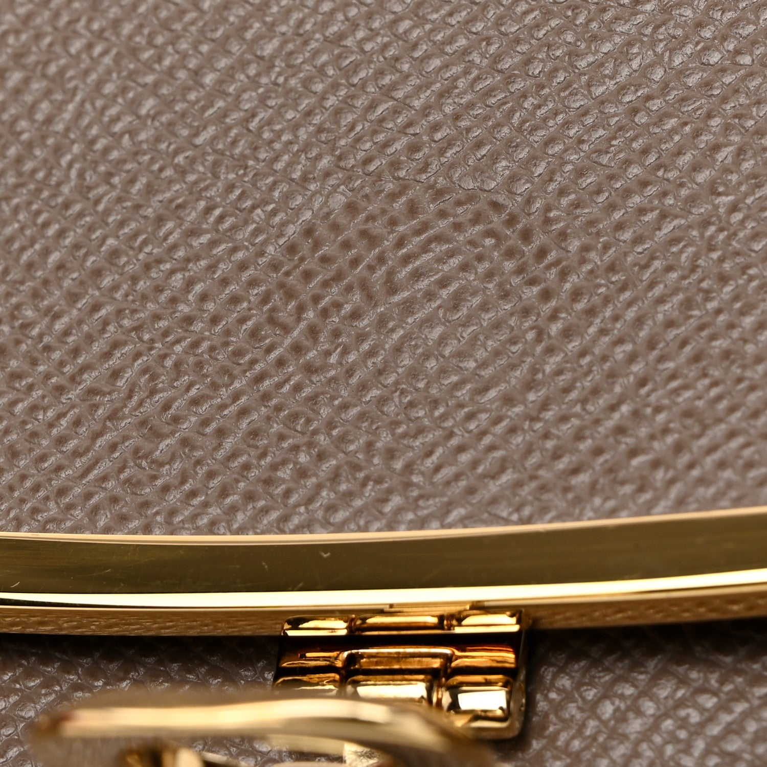 Salvatore Ferragamo Hammered Calfskin Gancini Icona Mini Bag Beige 11 of 19