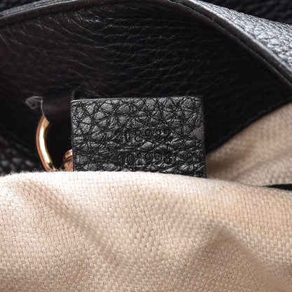 Gucci Pebbled Calfskin Medium Soho Chain Shoulder Bag Black 7 of 16