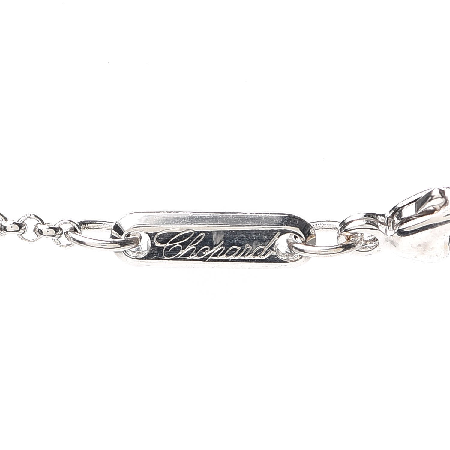 Chopard 18K White Gold Chopardissimo Pendant Necklace 5 of 6