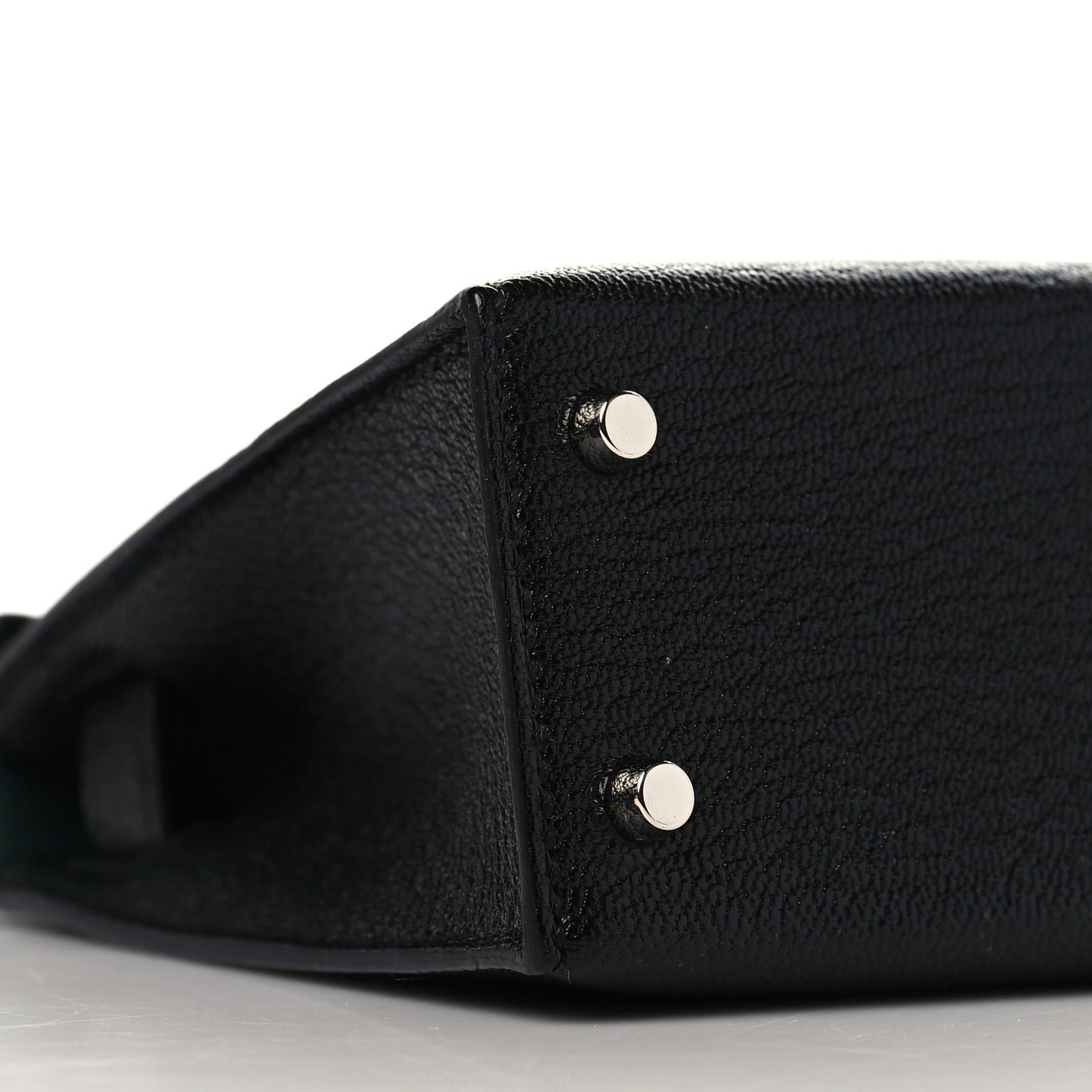 Chevre Mysore Horseshoe Mini Kelly Sellier 20 Black Vert Fonce