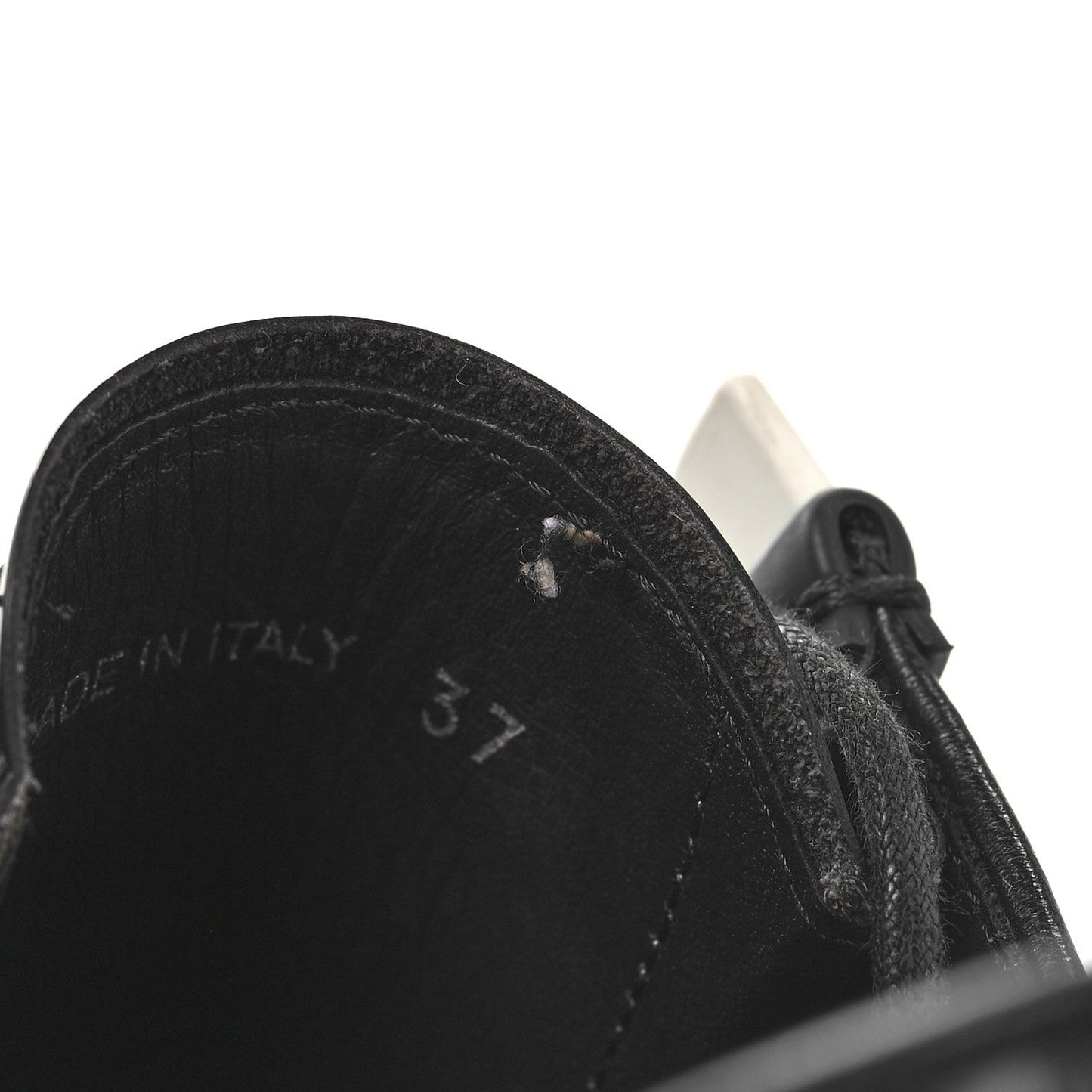 Spazzolato Rois Monolith 55mm Derby Loafers 37 Black White