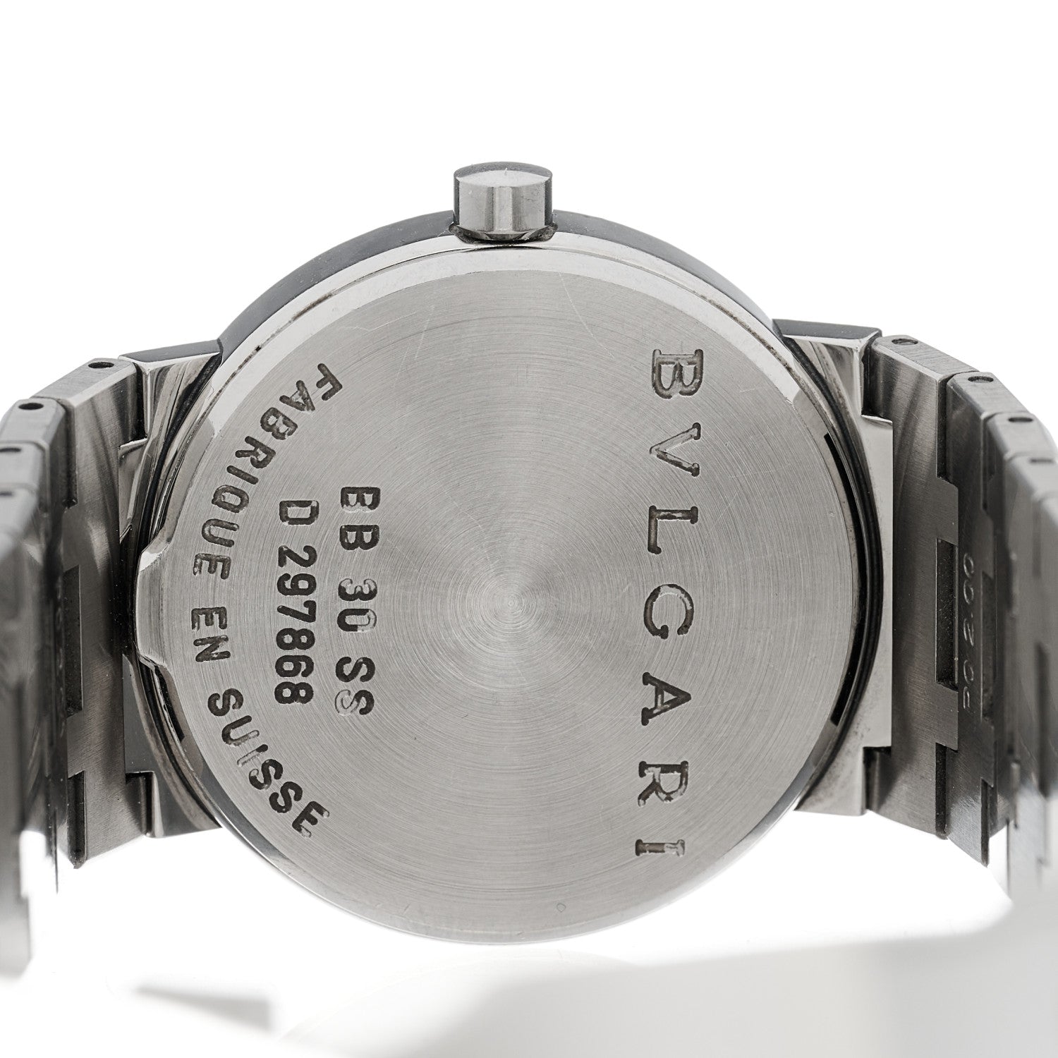 Bulgari Stainless Steel 30mm Quartz Watch Black 4 of 4