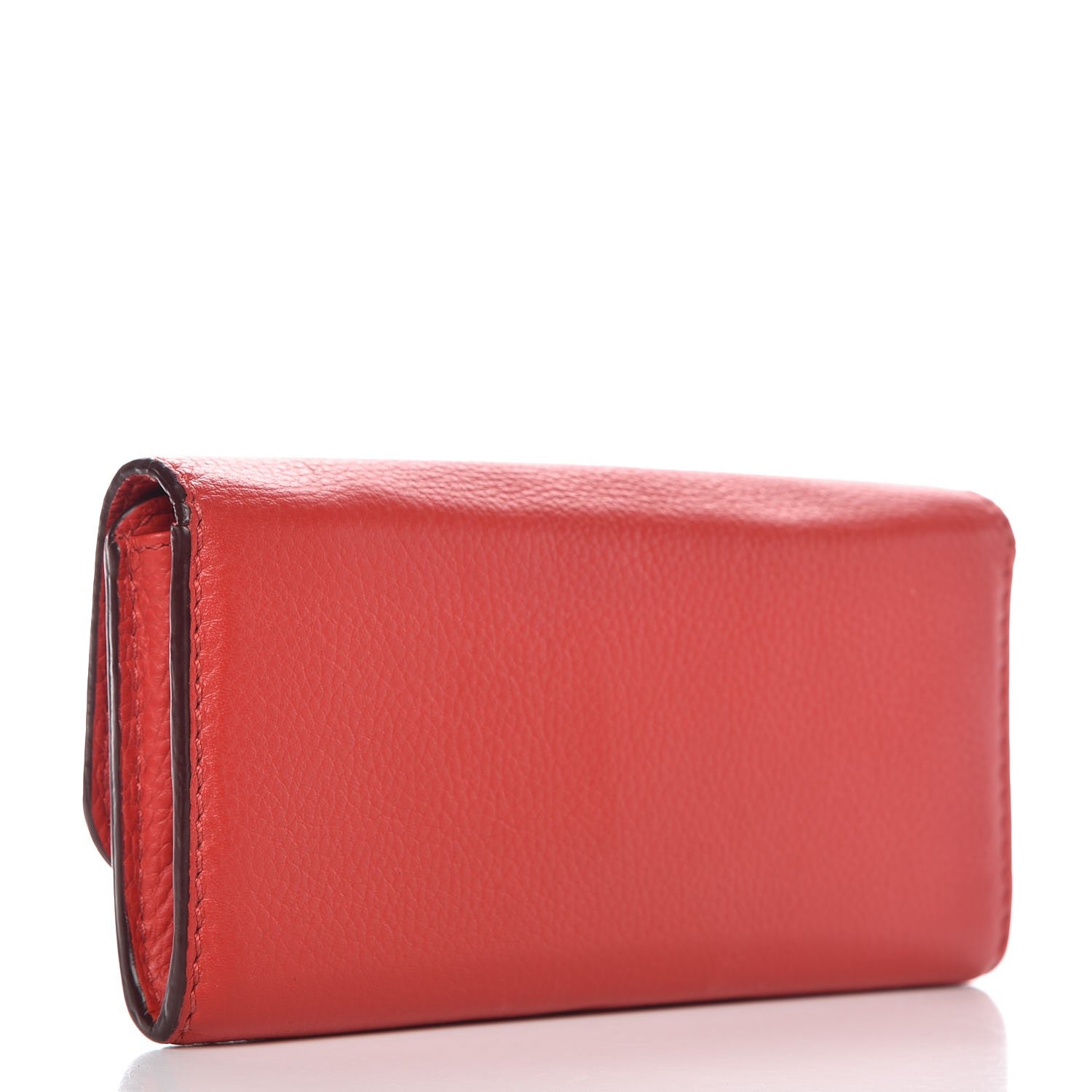 Chloe Calfskin Marcie Continental Flap Wallet Poppy 3 of 8
