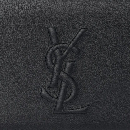 Saint Laurent Calfskin Monogram Large Belle De Jour Clutch Navy 8 of 10