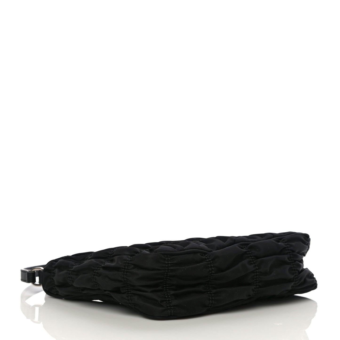 Tessuto Nylon Gaufre Shoulder Bag Black