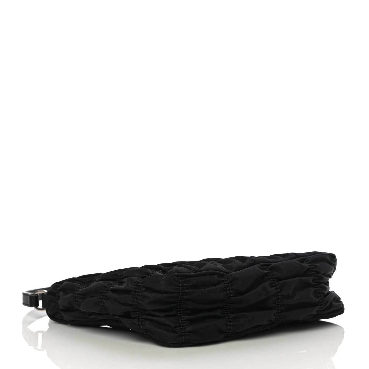 Prada Tessuto Nylon Gaufre Shoulder Bag Black 4 of 10