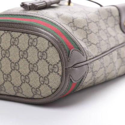 Gucci GG Supreme Monogram Web Small Ophidia Bucket Bag Brown 10 of 10