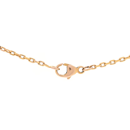 Hermes Lacquered Rose Gold Mini Pop H Pendant Necklace Rose Dragee 4 of 4