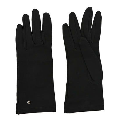 Gucci Viscose Interlocking G Cady Gloves 7.5 Black 2 of 4