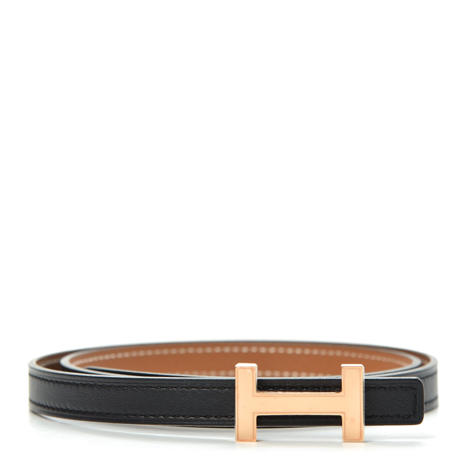 Hermes Swift Epsom 13mm Focus Belt 70 Black Gold 1 of 6