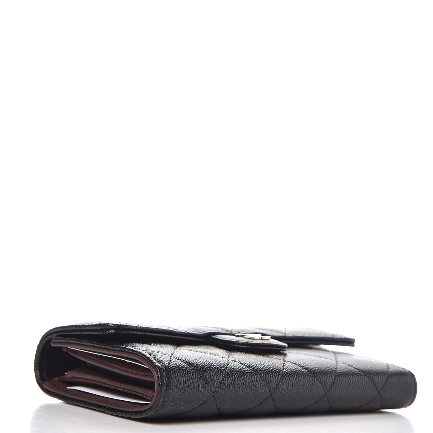Chanel Caviar Quilted Medium Flap Wallet Black 4 of 9