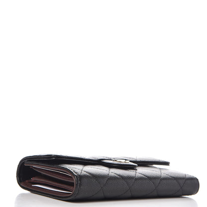 Chanel Caviar Quilted Medium Flap Wallet Black 4 of 9